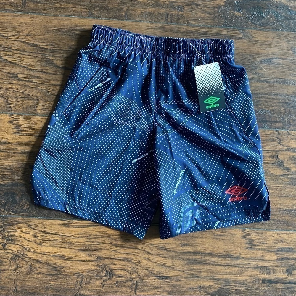 Umbro, Boys, Shorts, Navy, Size Small 6/7 NWT